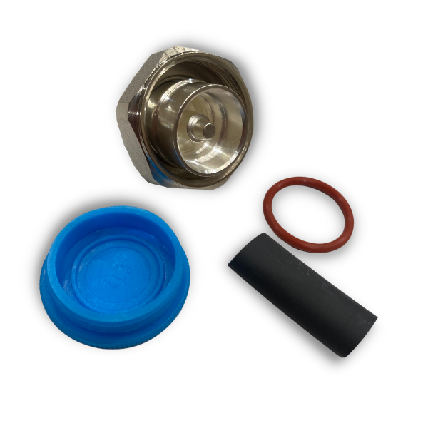 7/16 DIN Male Straight Solder 1/4" Super Flexible